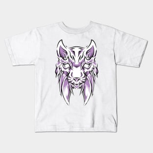 cat lynx head handdrawing Kids T-Shirt